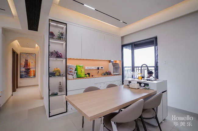 103㎡奶油風(fēng)，繁華鬧市中一處明亮溫馨的居所